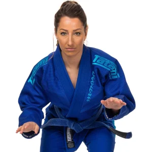 Tatami Fightwear Estilo Black Label BJJ Gi Feminino - Azul/Azul