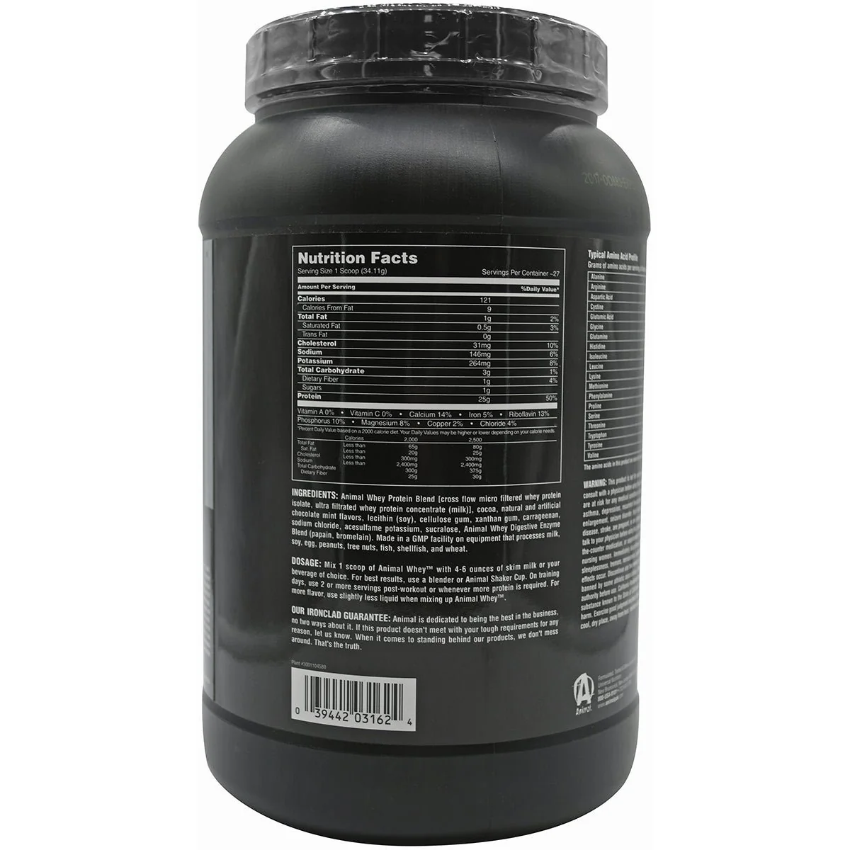 Suplemento alimentar Universal Nutrition Animal Whey - Cerca de 27 porções - Image 3
