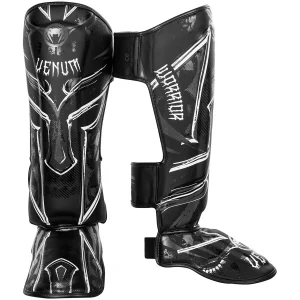 Caneleiras protetoras Venum Gladiator 3.0 - Preto/Branco