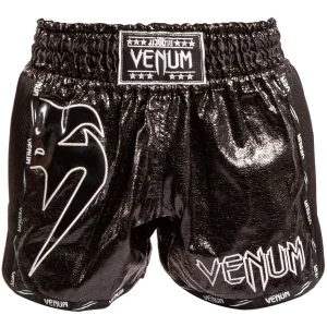 Shorts Venum Giant Infinite Muay Thai - Preto/Preto