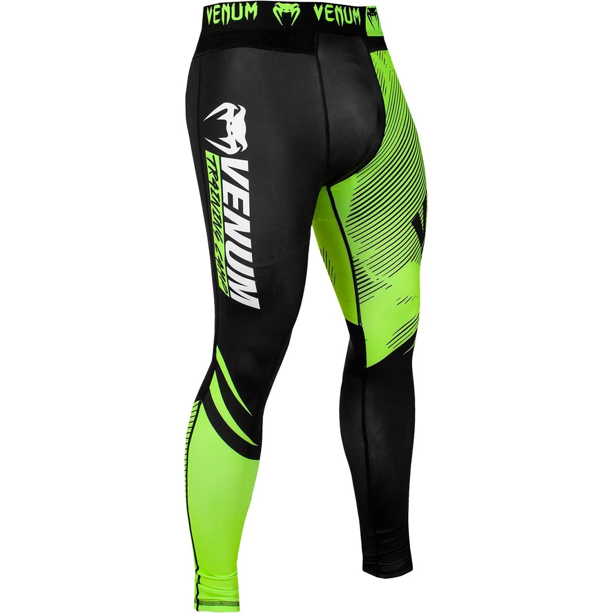 Venum Training Camp 2.0 Compression Spats - Preto/Amarelo Neon