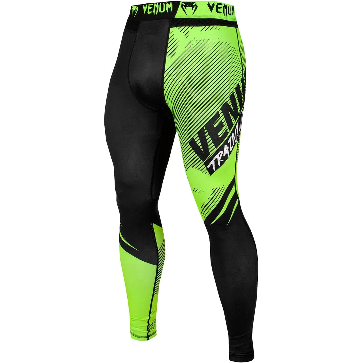 Venum Training Camp 2.0 Compression Spats - Preto/Amarelo Neon - Image 3