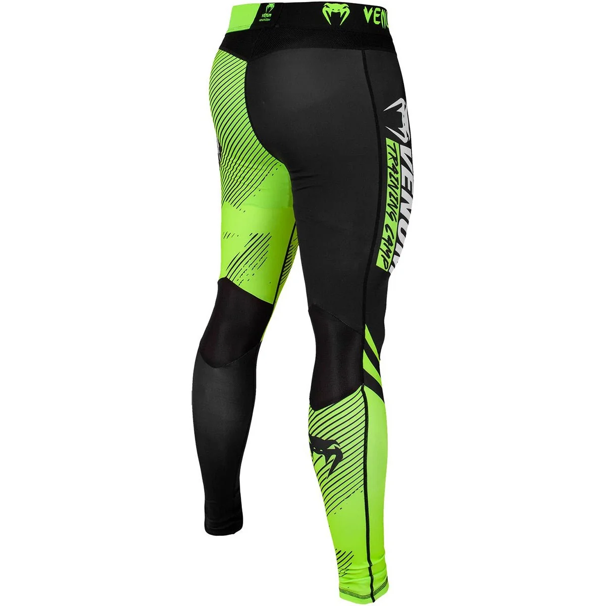 Venum Training Camp 2.0 Compression Spats - Preto/Amarelo Neon - Image 5