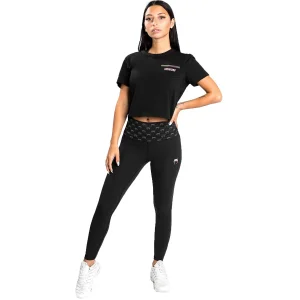 Leggings Venum Monogram 7/8 Femininas - Preto/Rosa/Dourado
