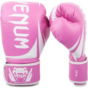 Luvas de boxe de treinamento Venum Challenger 2.0 Hook and Loop - Rosa