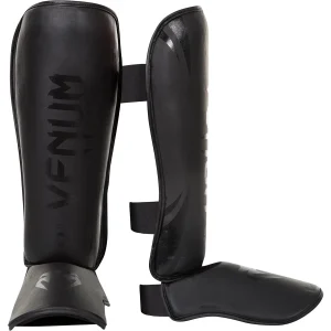 Caneleiras Venum Challenger Skintex Couro MMA Standup
